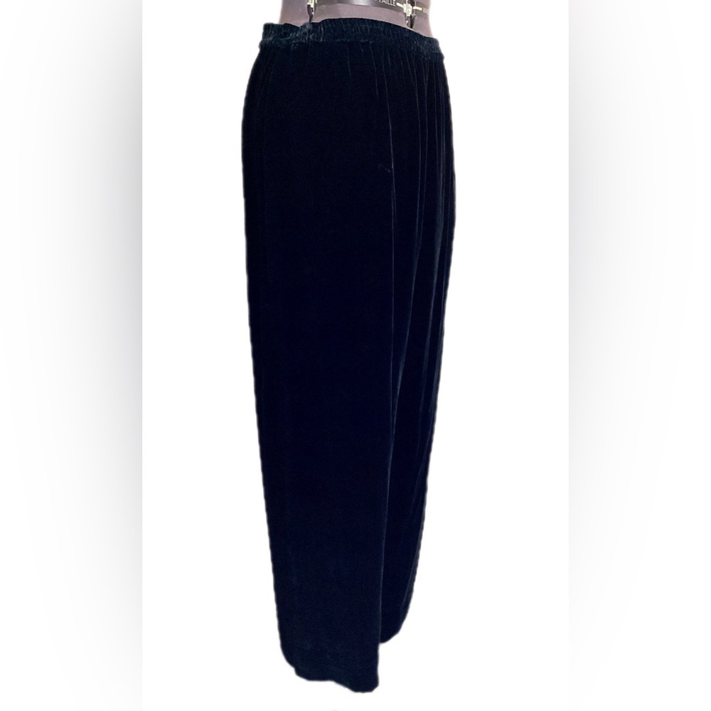 Vtg 90s Y2K Silk Blend Velvet Pants Size M Phoebe Buffay - Picture 4 of 13